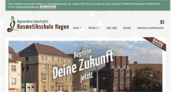 Desktop Screenshot of kosmetikschule-hagen.de